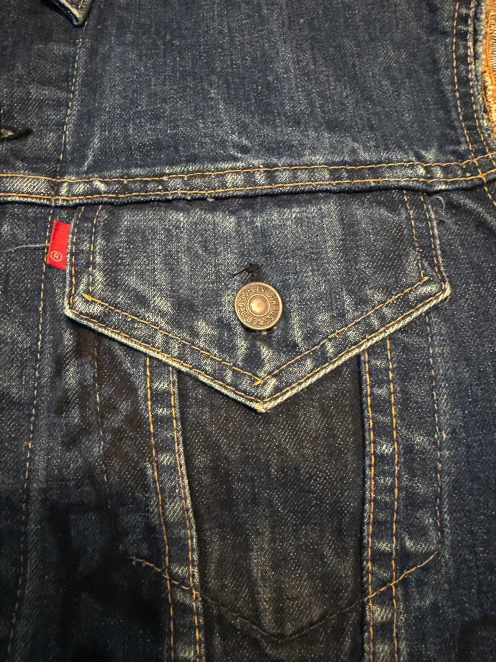 Vintage 1960s 70s Levi’s Type 3 Jacket Biker Punk Cutoff Vest Button 526 Sz 42